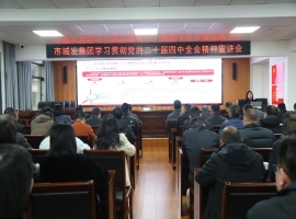 市城发集团举行学习贯彻党的二十届四中全会精神宣讲报告会